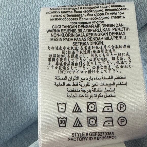 BCBGENERATION RUFFLE SLEEVE SQUARE NECK MINI DRESS IN BABY BLUE WOMEN'S‎ SIZE 0 - Picture 12 of 13